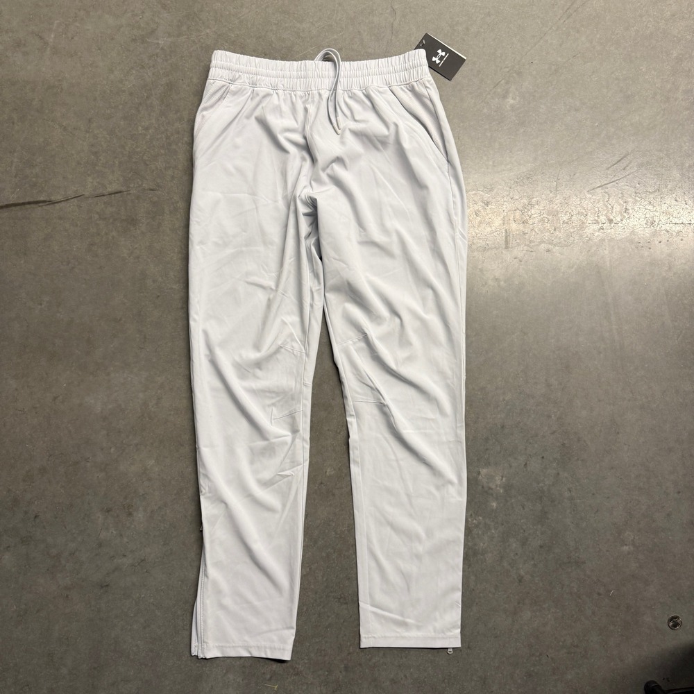 Under Armour Mens Squad Warm-Up Pants Gray 1343181 Loose Fit LG NWT